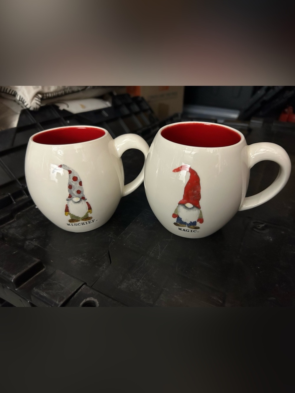 Rae Dunn Magic & Mischief Gnome Mugs